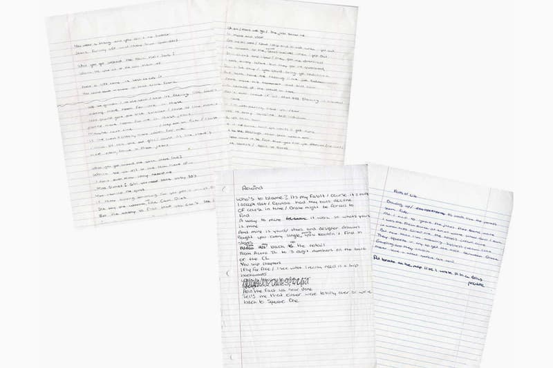 Drake notebook handwritten lyrics 'Room for Improvement' Mixtape Auction 2006 sale Toronto rapper Nickelus F