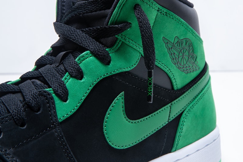 E3 2018 Exclusive Xbox Air Jordan 1 Official Look Black Green Mids jordan brand