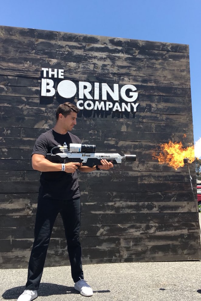 Elon Musk Flamethrowers Boring Company
