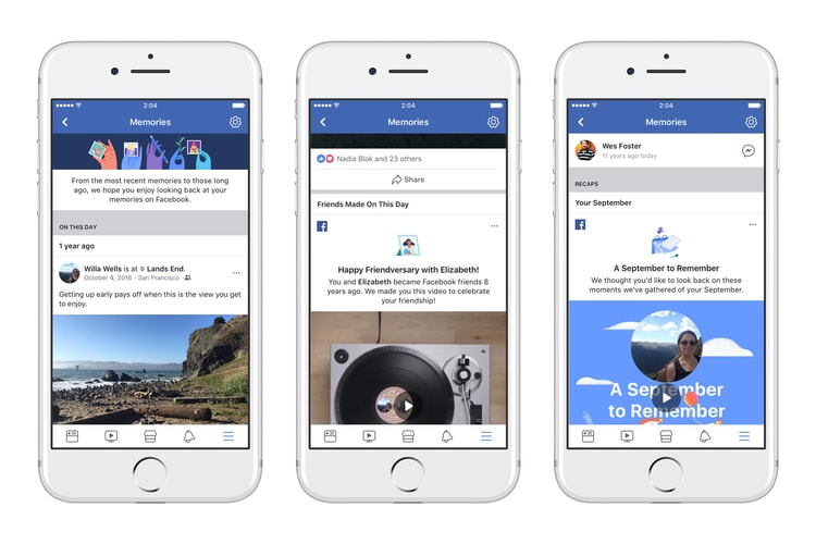 Facebook Launches New "Memories" Page