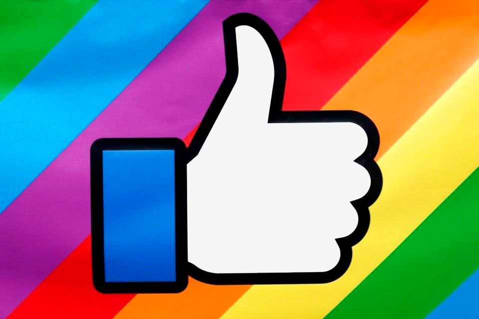 facebook pride reaction button