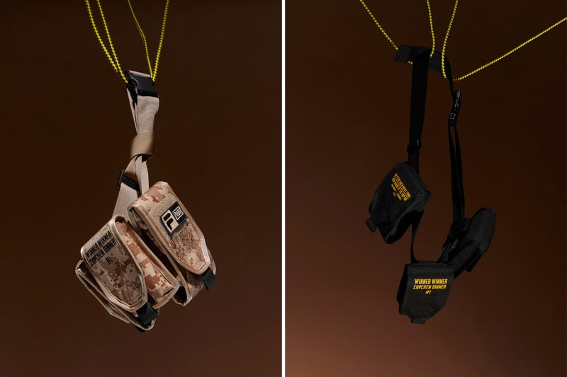 FILA PUBG PlayerUnknown's Battlegrounds Slides Sneakers T-Shirt Backpack Waist Bag