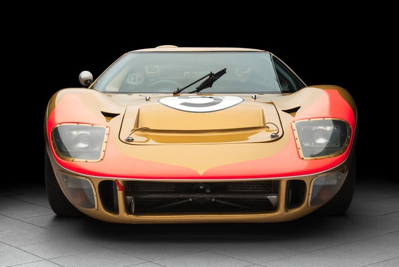 Ford GT40 Gold RM Sotheby's Auction racing race car 1966 24 Hours of Le Mans third place Ronnie Bucknum Dick Hutcherson Holman Moody racing team automotive
