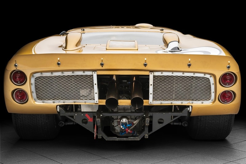 Ford GT40 Gold RM Sotheby's Auction racing race car 1966 24 Hours of Le Mans third place Ronnie Bucknum Dick Hutcherson Holman Moody racing team automotive