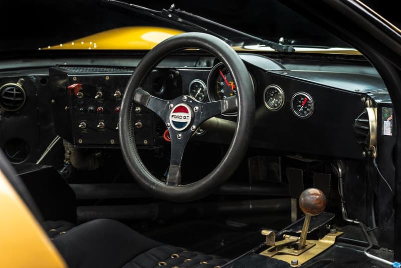 Ford GT40 Gold RM Sotheby's Auction racing race car 1966 24 Hours of Le Mans third place Ronnie Bucknum Dick Hutcherson Holman Moody racing team automotive