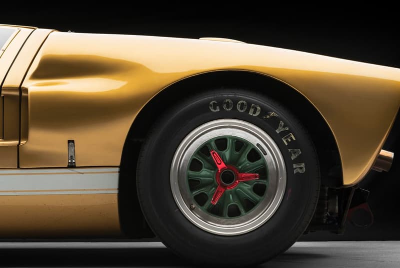 Ford GT40 Gold RM Sotheby's Auction racing race car 1966 24 Hours of Le Mans third place Ronnie Bucknum Dick Hutcherson Holman Moody racing team automotive
