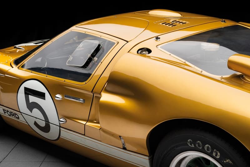 Ford GT40 Gold RM Sotheby's Auction racing race car 1966 24 Hours of Le Mans third place Ronnie Bucknum Dick Hutcherson Holman Moody racing team automotive