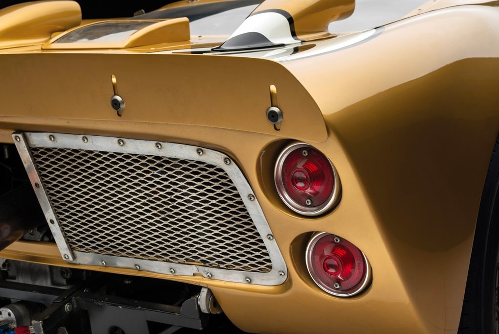 Ford GT40 Gold RM Sotheby's Auction racing race car 1966 24 Hours of Le Mans third place Ronnie Bucknum Dick Hutcherson Holman Moody racing team automotive