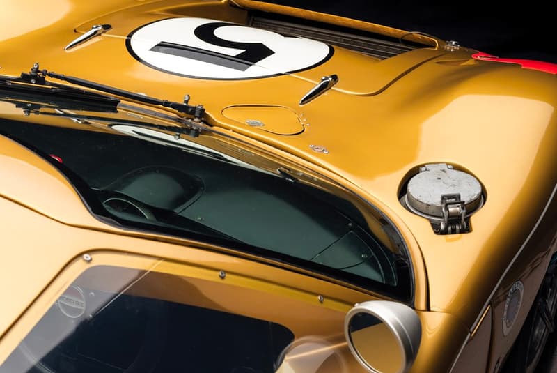 Ford GT40 Gold RM Sotheby's Auction racing race car 1966 24 Hours of Le Mans third place Ronnie Bucknum Dick Hutcherson Holman Moody racing team automotive