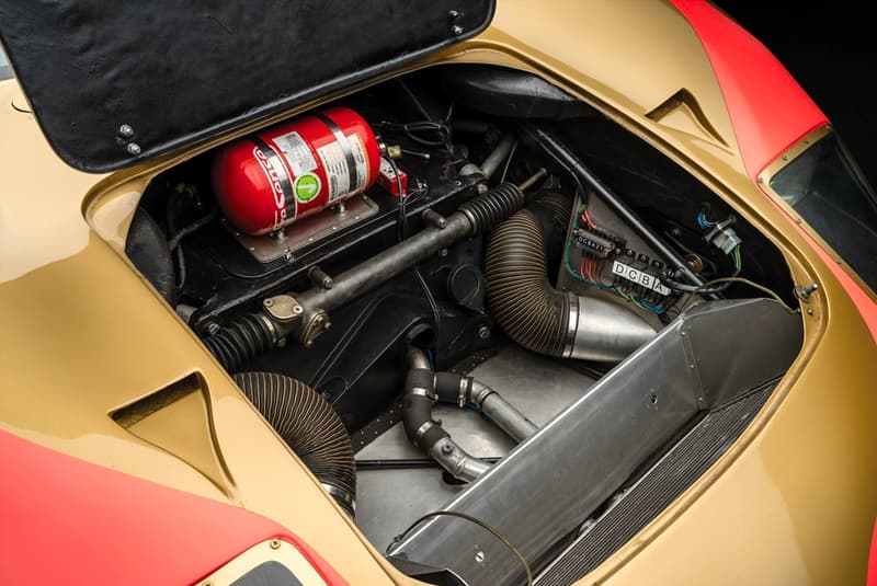 Ford GT40 Gold RM Sotheby's Auction racing race car 1966 24 Hours of Le Mans third place Ronnie Bucknum Dick Hutcherson Holman Moody racing team automotive