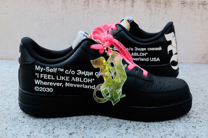 Franceso Ragazzi Palm Angels Bootleg AF1 Custom Shoes Kicks Sneakers Trainers Pink Green Blue Black White Orange Colorway Virgil Abloh