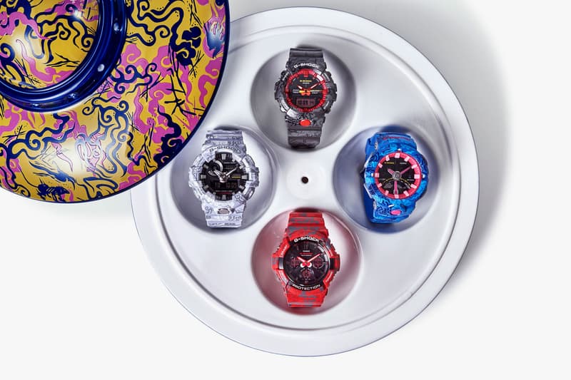 g-shock store shanghai Singapore artist Jahan Loh 4 celestial pack drop release date info limited 100 pieces 3rd anniversary chinese astrology Azure dragon White tiger Vermilion phoenix Black turtle Jingdezhen watches