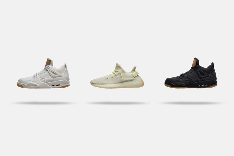 adidas YEEZY BOOST 350 V2 "Butter" via GOAT Levi’s® Air Jordan 4 White Black Denim