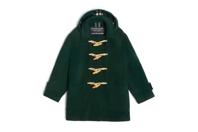 Gosha Rubchinskiy Burberry Fall/Winter 2018 collection collaboration check plaid shirt coat jacket