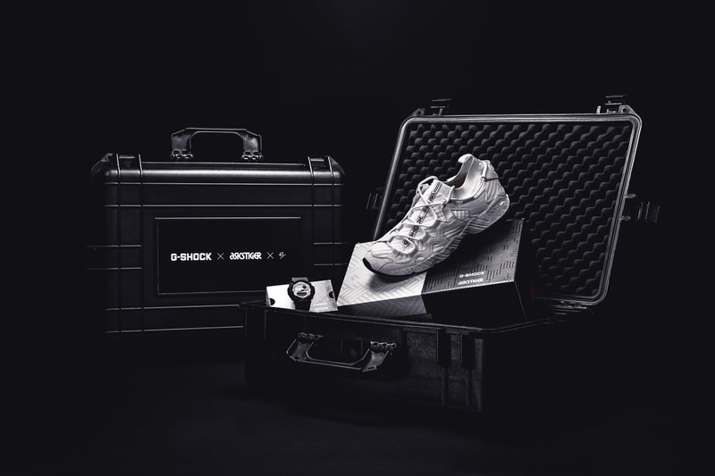 asics gel mai knit g shock collaboration sneaker watch shoe footwear 43einhalb collectors edition case logo GBA-800AT-1AER june 30 2018 drop release date info tiger collection 24 limited edition