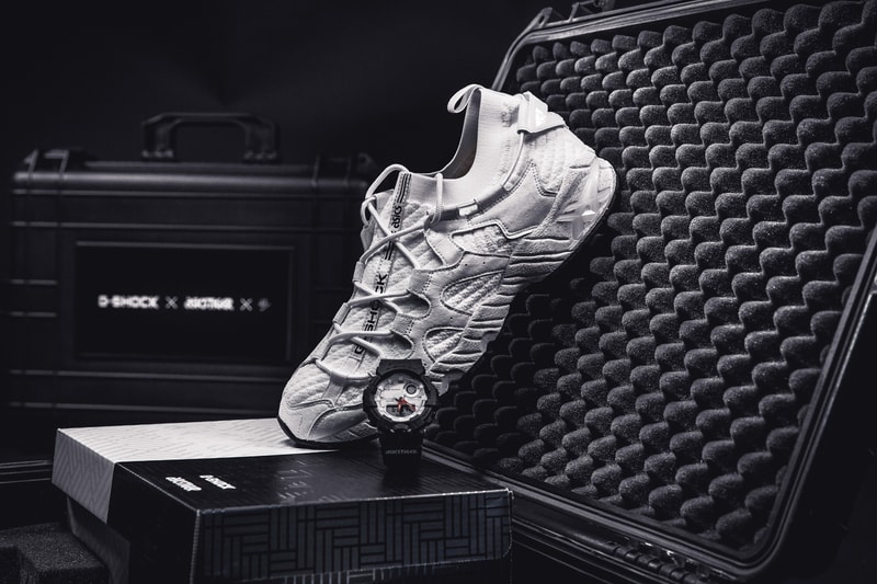 asics gel mai knit g shock collaboration sneaker watch shoe footwear 43einhalb collectors edition case logo GBA-800AT-1AER june 30 2018 drop release date info tiger collection 24 limited edition