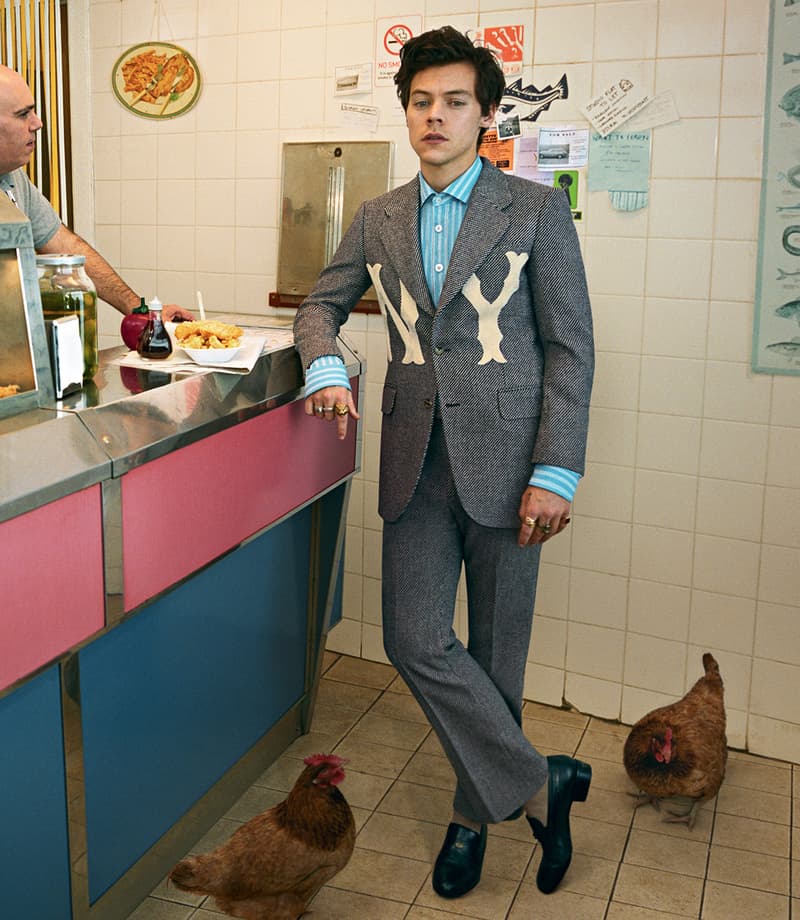 Harry Styles Gucci Fall/Winter 2018 Tailoring Campaign Glen Luchford Alessandro Michele Lookbook Imagery Details Suits