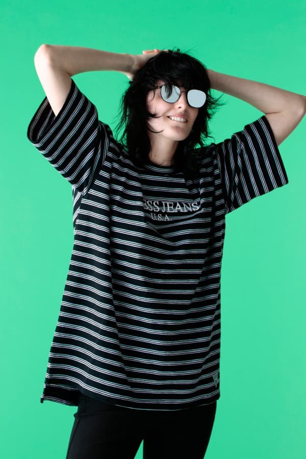 GUESS GREEN LABEL monkey time beauty youth united arrows Spring Summer 2018 Collaboration tee shirt polo logo rugby