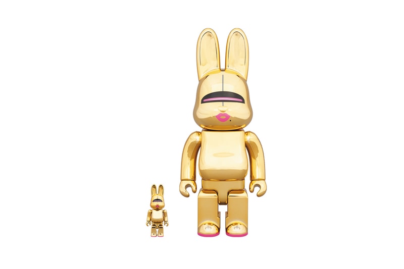 hajime sorayama medicom toy bearbrick rabrick gold collectible vinyl figures