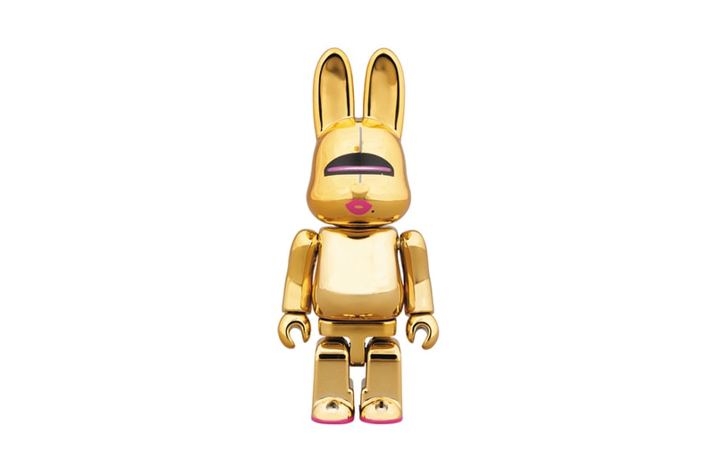 hajime sorayama medicom toy bearbrick rabrick gold collectible vinyl figures