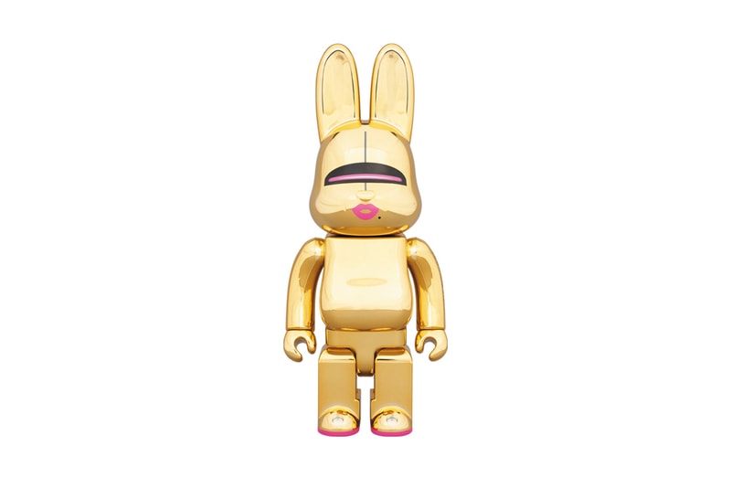 hajime sorayama medicom toy bearbrick rabrick gold collectible vinyl figures