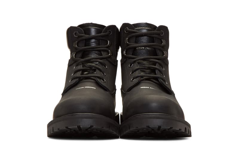 Heron Preston Fall Winter 2018 Boots black python snakeskin release info