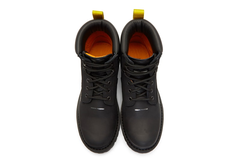 Heron Preston Fall Winter 2018 Boots black python snakeskin release info