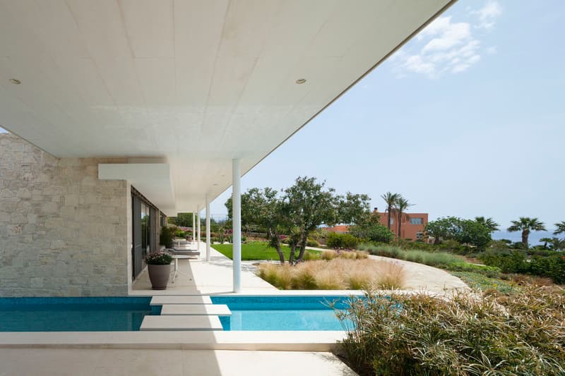 House by the Sea GERNER GERNER Plus Architects Greece Houses Modern Interior Exterior Swimming Pool Plants Mountains Field Hills View Holiday