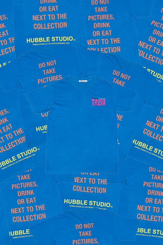 Hubble Studio Paris Staff T Shirt june 2018 release date info drop