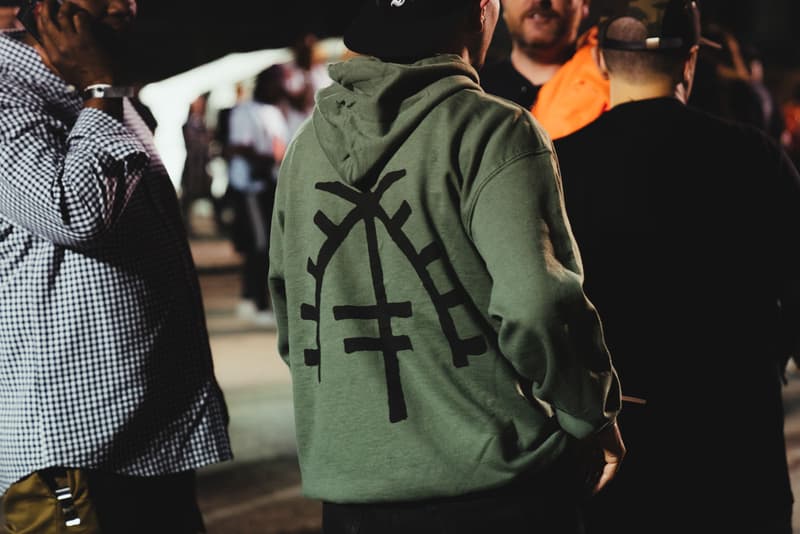 hypebeast nas nasir listening party kanye west merch arch hoodie digital album
