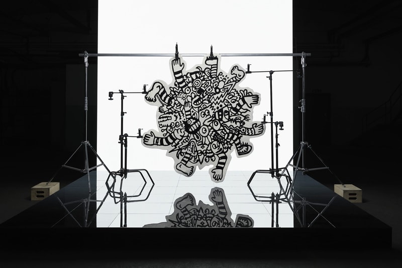 ikea art event 2019 rugs handmade limited edition Supakitch Chiaozza Noah Lyon Seulgi Lee Filip Pagowski black white drawing