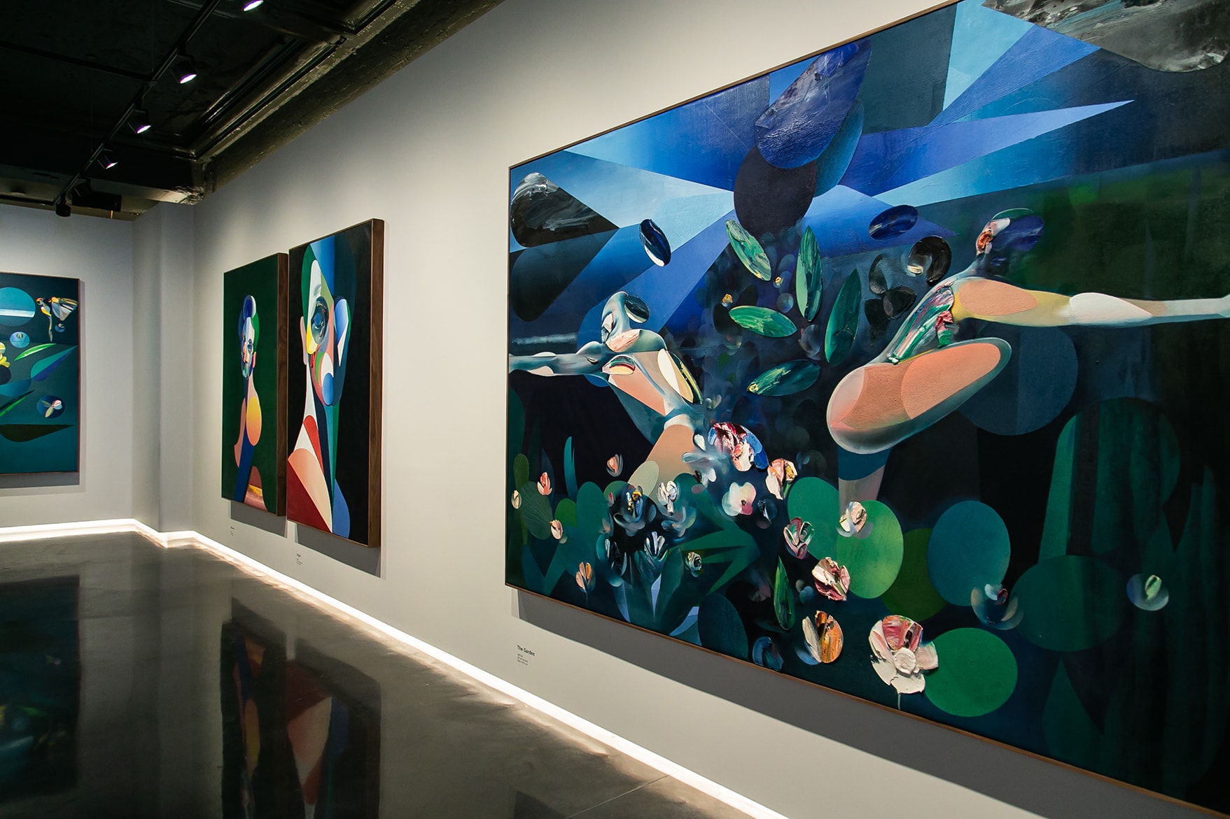 Ryan Hewett "The Garden" Unit London Exhibit Exhibition Inside Art Artworks Paintings