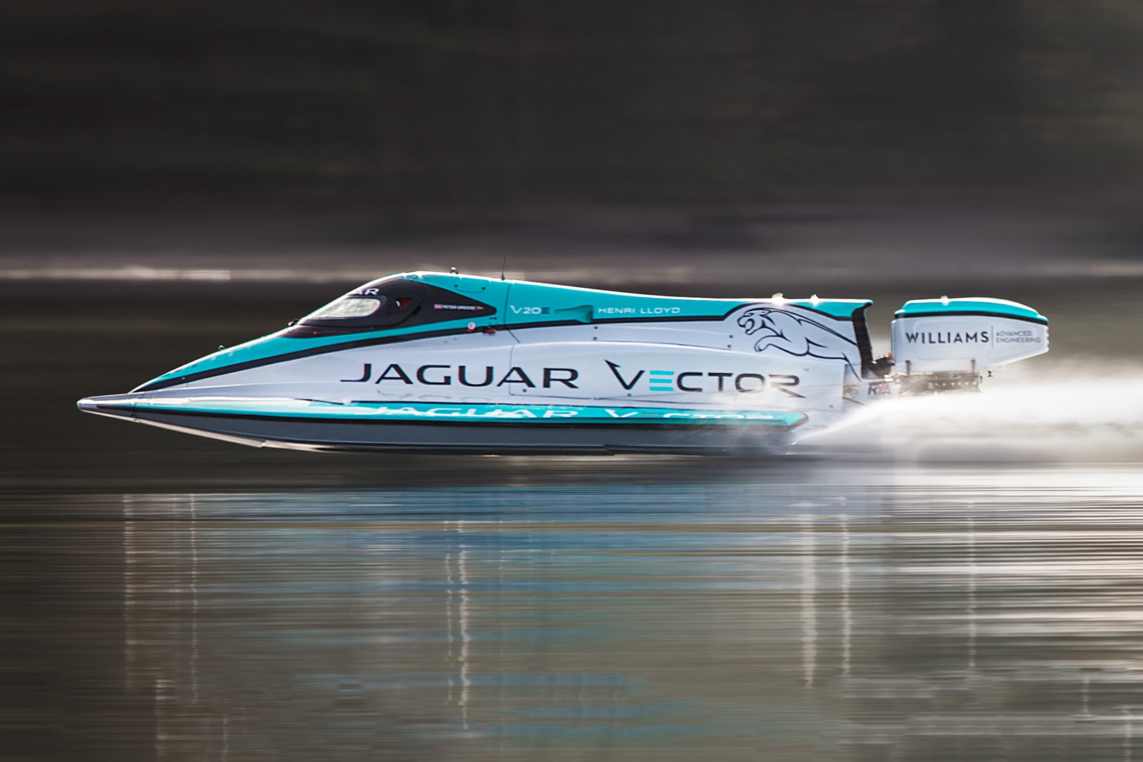 Jaguar Vector Racing V20E Boat World Electric Speed Record Williams Advanced Engineering