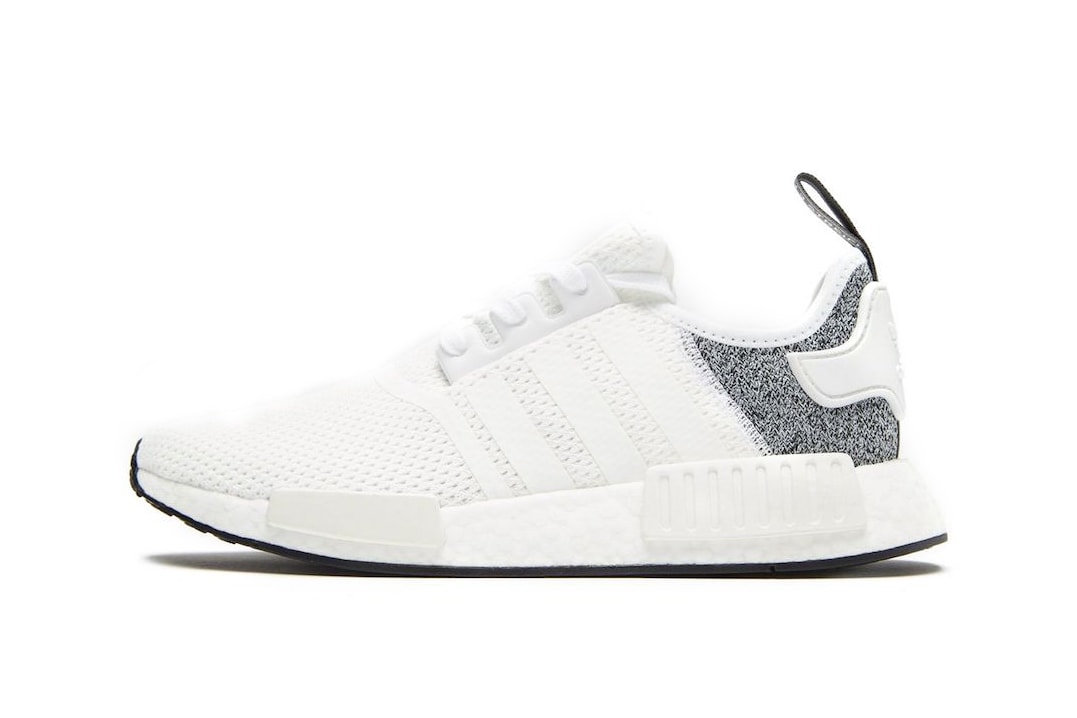 JD Sports adidas NMD R1 exclusive release info white grey sneakers footwear
