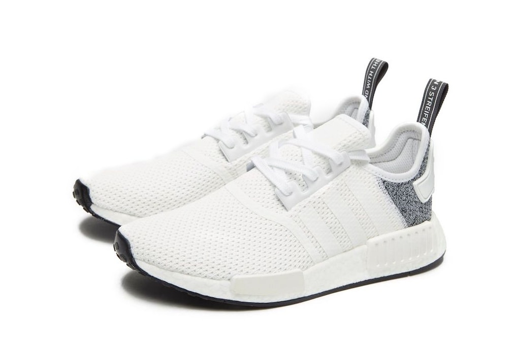 JD Sports adidas NMD R1 exclusive release info white grey sneakers footwear