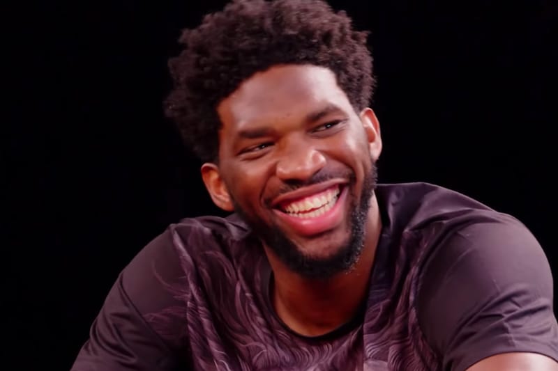 Joel Embiid Breaks a Sweat on 'Hot Ones'