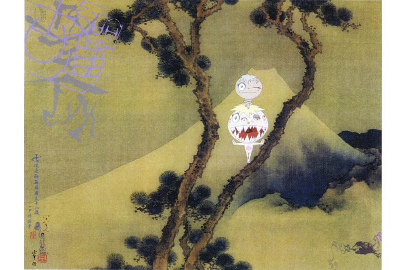 kanye west kid cudi takashi murakami kids see ghosts album artwork inspiration painting manji fuji superflat contemporary art