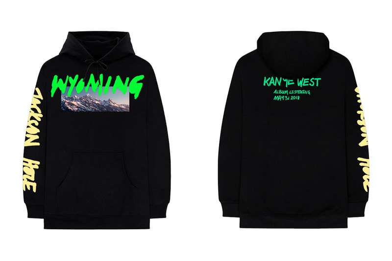 Kanye West YE Wyoming Listening Party Merch Release Jackson Hole T Shirt Long sleeve Hoodie black orange white pink