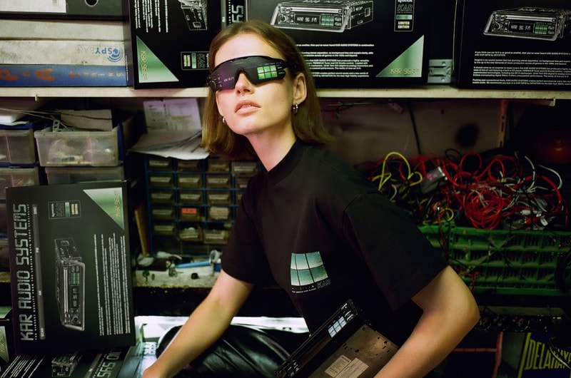 L'Art de L'automobile KAR AUDIO SYSTEMS Lookbook collection collaboration Deviation playlist pins tee shirt sticker pack june 22 23 2018 drop release date info Alpine 7800 radio benji b