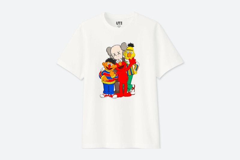 KAWS x Uniqlo UT 'Sesame Street' T-Shirt Collection t-shirt adult kids price release date every piece
