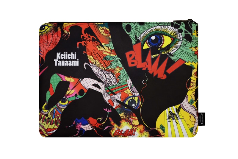 keiichi tanaami apportfolio artwork art skateboard deck pouch