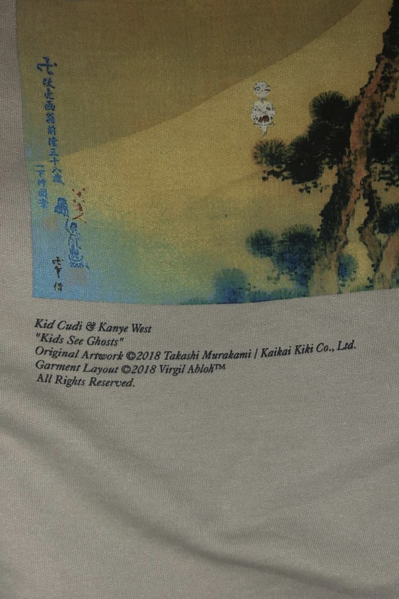 Kid Cudi Kanye West Los Angeles Album Listening Party Merch Hoodie Virgil Abloh Takashi MurakamiKi