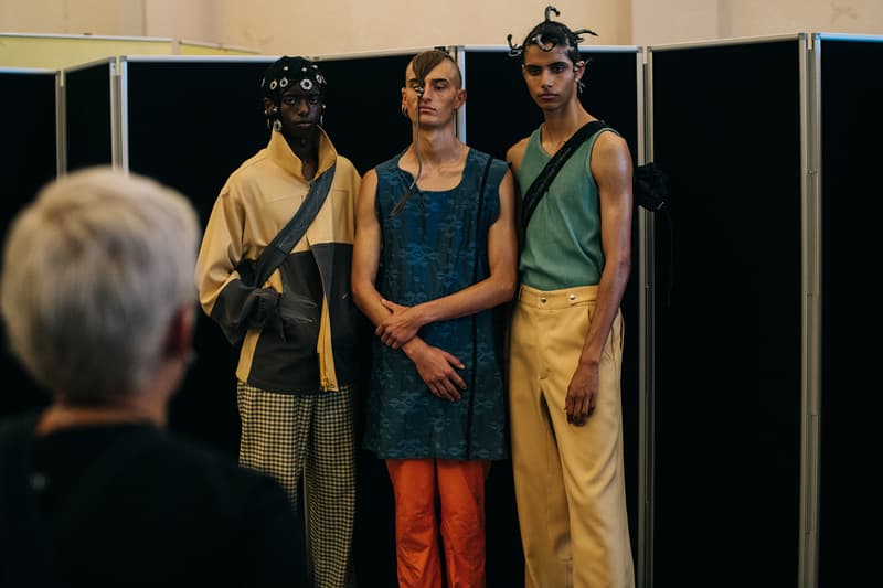 Kiko Kostadinov Spring/Summer 2019 Backstage London Fashion Week: Men's SS19 LFWM Stephen Mann Gimme 5