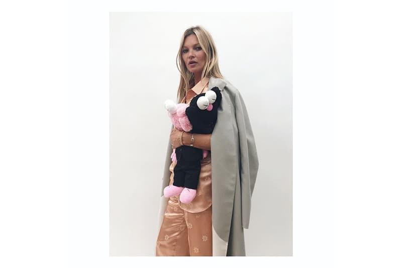 Kim Jones KAWS Dior Homme Pink BFF Plush Collaboration Bella Hadid Naomi Campbell stephen jones millinery Kate Moss Skepta A$AP Rocky Victoria Beckham Kim Kardashian alexandre arnault