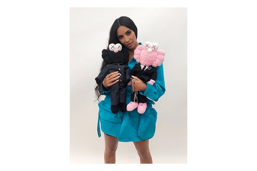 Kim Jones KAWS Dior Homme Pink BFF Plush Collaboration Bella Hadid Naomi Campbell stephen jones millinery Kate Moss Skepta A$AP Rocky Victoria Beckham Kim Kardashian alexandre arnault