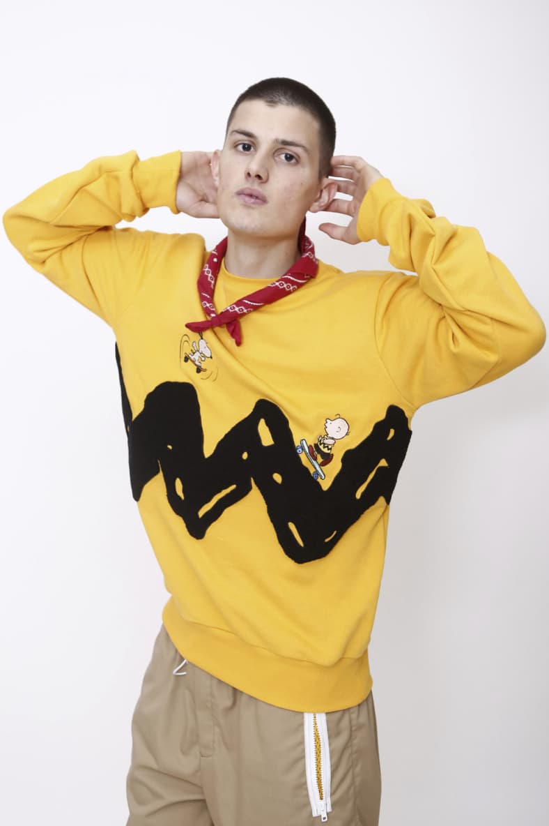 LC23 Spring Summer 2019 Collection lookbook charlie brown Peanuts sweaters shirts shorts