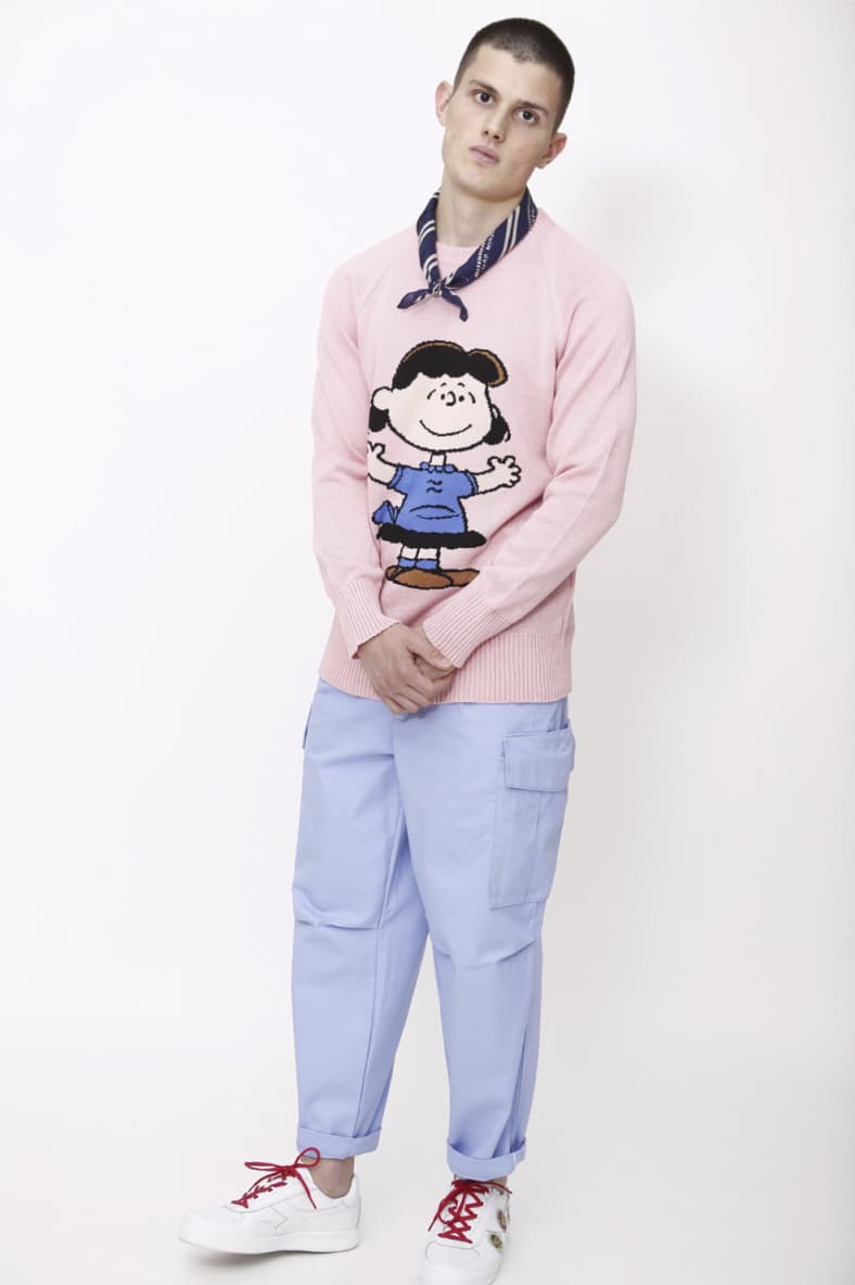 LC23 Spring Summer 2019 Collection lookbook charlie brown Peanuts sweaters shirts shorts