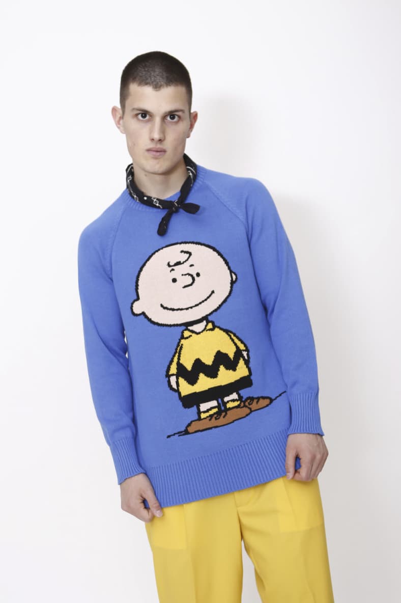 LC23 Spring Summer 2019 Collection lookbook charlie brown Peanuts sweaters shirts shorts