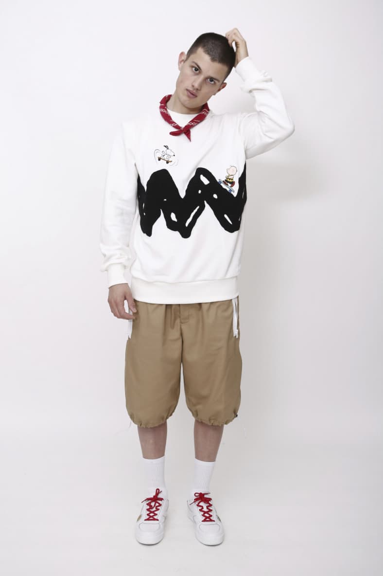 LC23 Spring Summer 2019 Collection lookbook charlie brown Peanuts sweaters shirts shorts