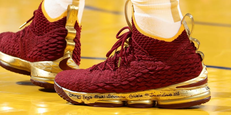 lebron shoes gold